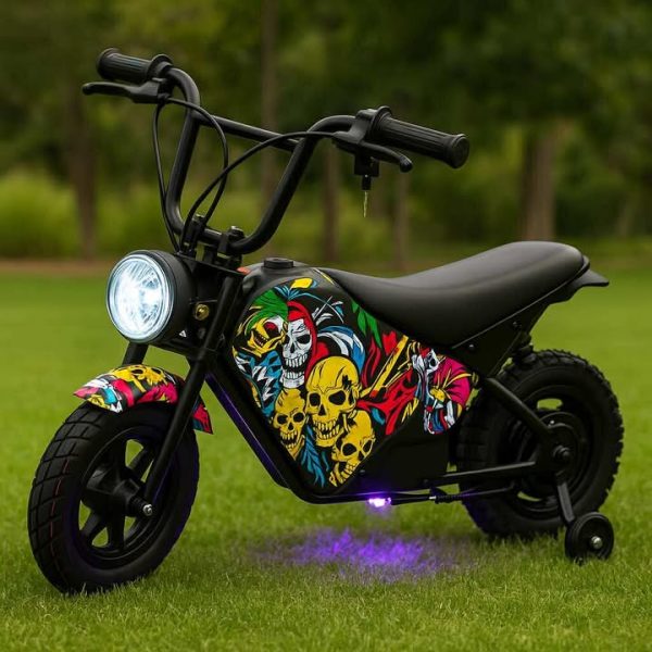 Electric Rechargeable Bike 36 Volt with brushless Motor, Rubber Wheels, optional training wheels - Image 17