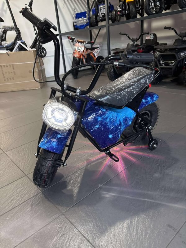 Electric Rechargeable Bike 36 Volt with brushless Motor, Rubber Wheels, optional training wheels - Image 6