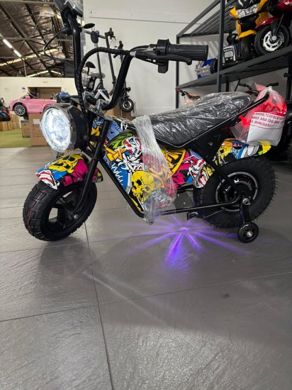 Electric Rechargeable Bike 36 Volt with brushless Motor, Rubber Wheels, optional training wheels - Image 18