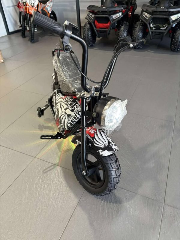 Electric Rechargeable Bike 36 Volt with brushless Motor, Rubber Wheels, optional training wheels - Image 15
