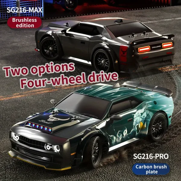 1/16 RC Drift Car with 4wd  High Speed Remote Control Cars, Drift Racing car with Lights and  Rechargeable Battery - Image 21