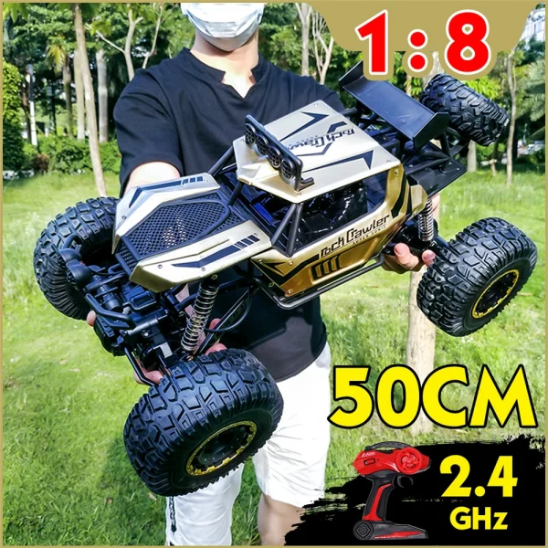 1:8 SCALE   2.4G  RC Car Electric Off-Road Race 4WD Truck Rock Crawler - Image 17
