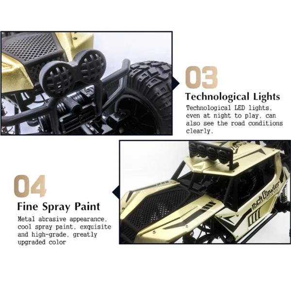 1:8 SCALE   2.4G  RC Car Electric Off-Road Race 4WD Truck Rock Crawler - Image 20