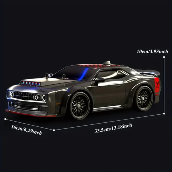 1/16 RC Drift Car with 4wd  High Speed Remote Control Cars, Drift Racing car with Lights and  Rechargeable Battery - Image 5