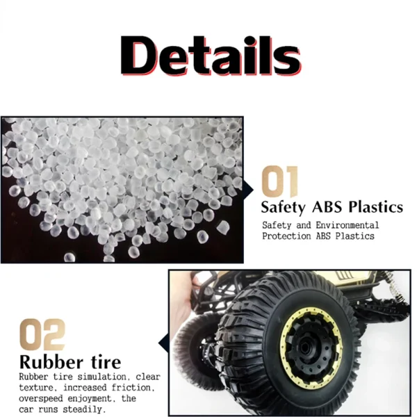 1:8 SCALE   2.4G  RC Car Electric Off-Road Race 4WD Truck Rock Crawler - Image 21