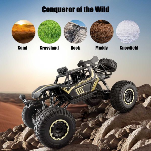 1:8 SCALE   2.4G  RC Car Electric Off-Road Race 4WD Truck Rock Crawler - Image 10