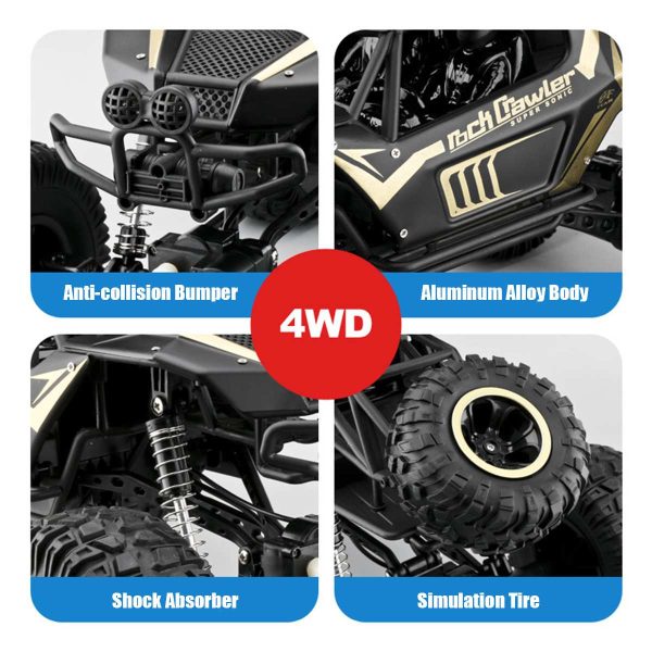 1:8 SCALE   2.4G  RC Car Electric Off-Road Race 4WD Truck Rock Crawler - Image 24