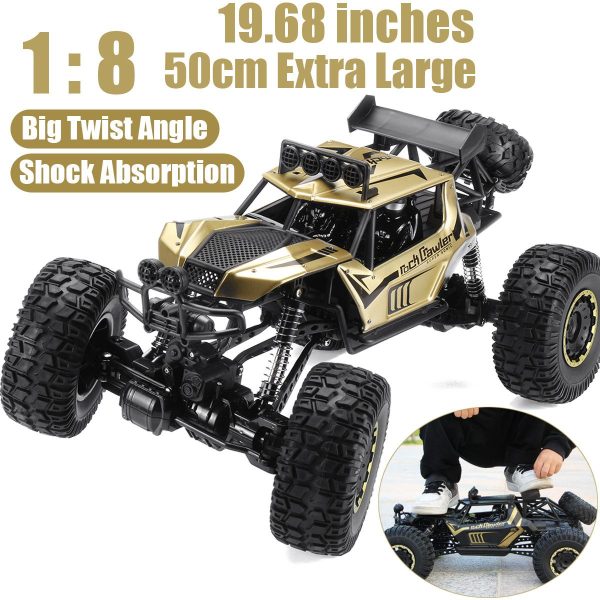 1:8 SCALE   2.4G  RC Car Electric Off-Road Race 4WD Truck Rock Crawler - Image 11