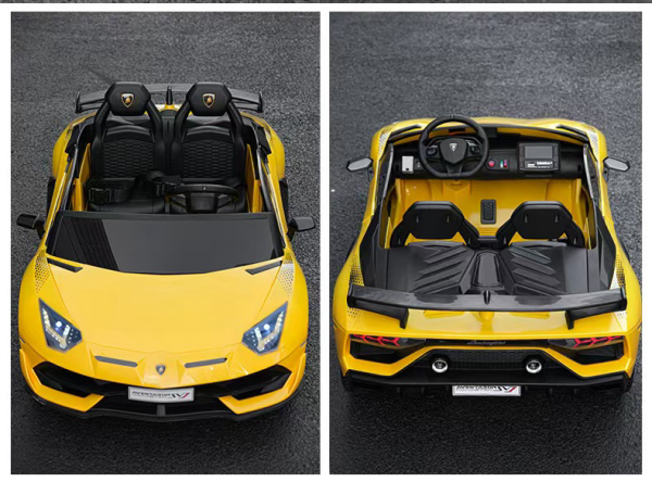Lamborghini Two seater kids car with remote control - Image 3
