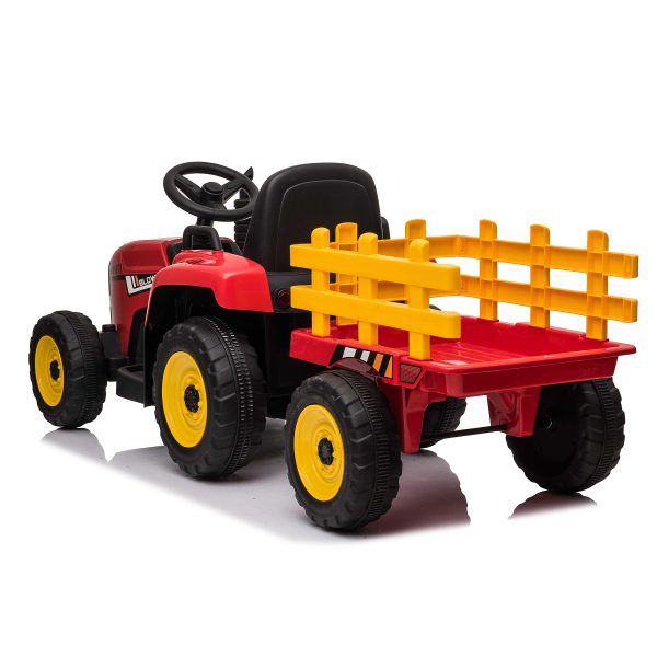 Kids Electric Tractor with Trailer – 12V | Music, Lights, Bluetooth & Remote Control - Image 4
