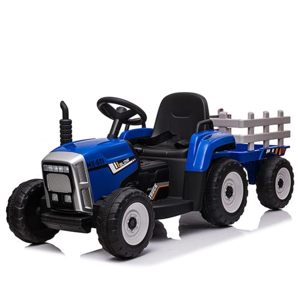 Kids Electric Tractor with Trailer – 12V | Music, Lights, Bluetooth & Remote Control - Image 10