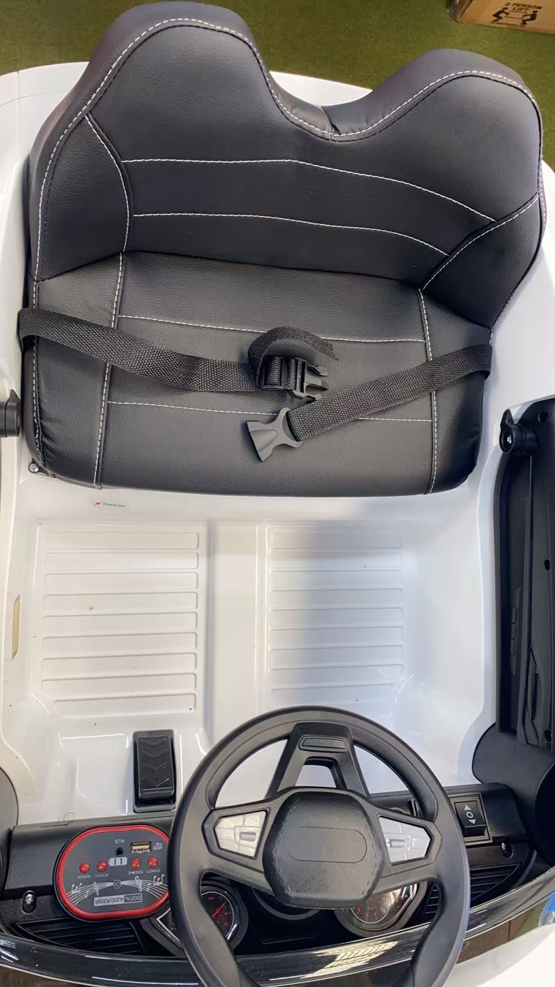 Kids Electric Ride-On Audi Style Car 12 Volt with Leather seat and remote control - Image 3