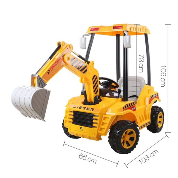 Kids Ride-On Excavator with Remote Control - Image 3