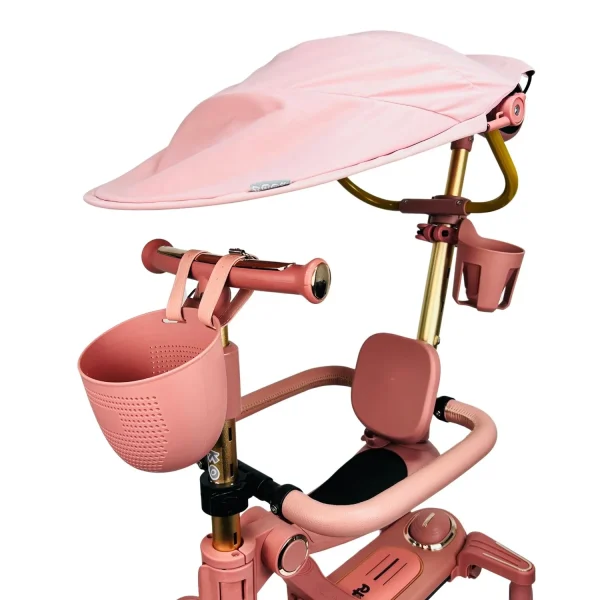 6-In-1-Toddler Scooter with Seat, Backrest, Musical LED Wheels, and Sunshade - Image 17