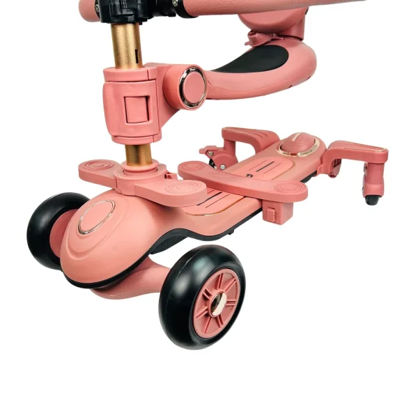 6-In-1-Toddler Scooter with Seat, Backrest, Musical LED Wheels, and Sunshade - Image 18