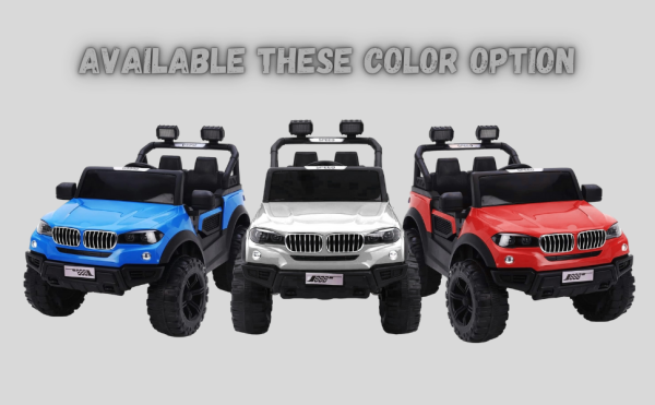 Electric 4-wheel drive ride-on BMW Jeep with remote and Bluetooth