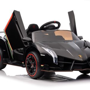 Lamborghini Veneno Electric Ride-On Car – Pink-Black