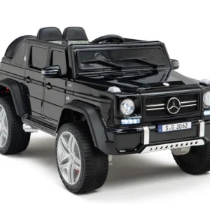 Licensed Mercedes-Maybach Kids Ride-On Car Black- Pink with Remote and rubber wheels