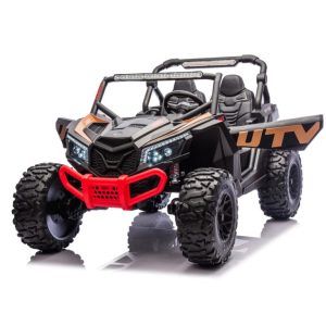 Upgraded UTV 4WD Off-Road 24 V Two-seater – Upgraded New high-powered Quiet Motors, Air Rubber Wheels