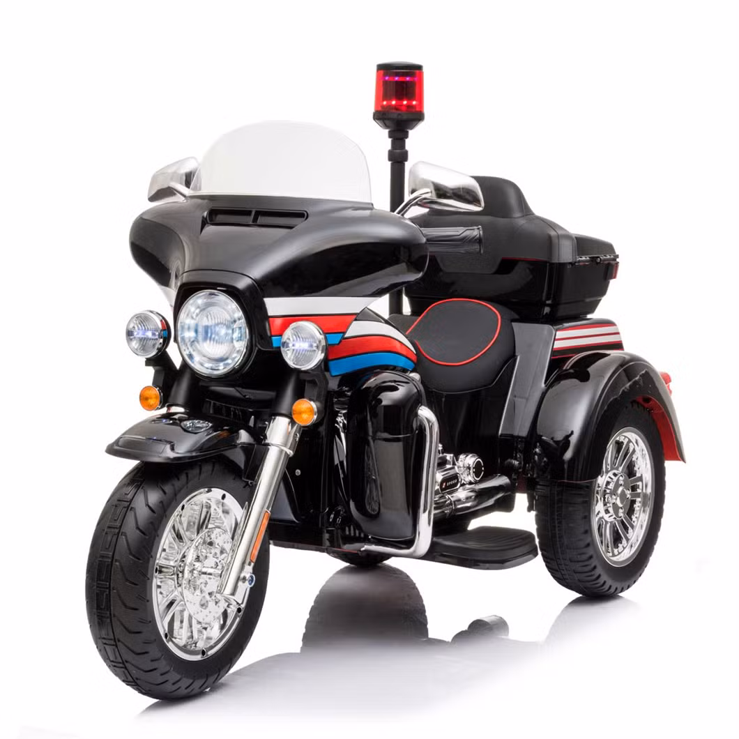 Police Harley Kids Electric Ride-On Bike Shiny colour – 12V 3-Wheels - Image 7