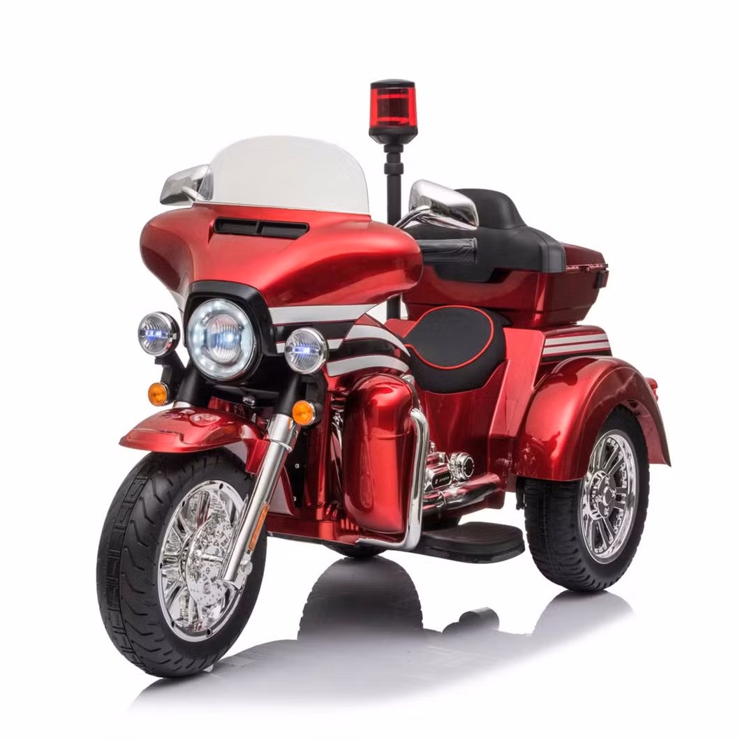 Police Harley Kids Electric Ride-On Bike Shiny colour – 12V 3-Wheels - Image 9