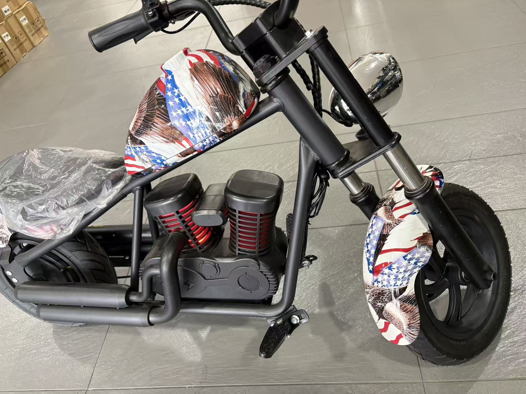 Retro Dirt kids Bike Harley – 24V lithium battery and 200W brushless Motor - Image 19