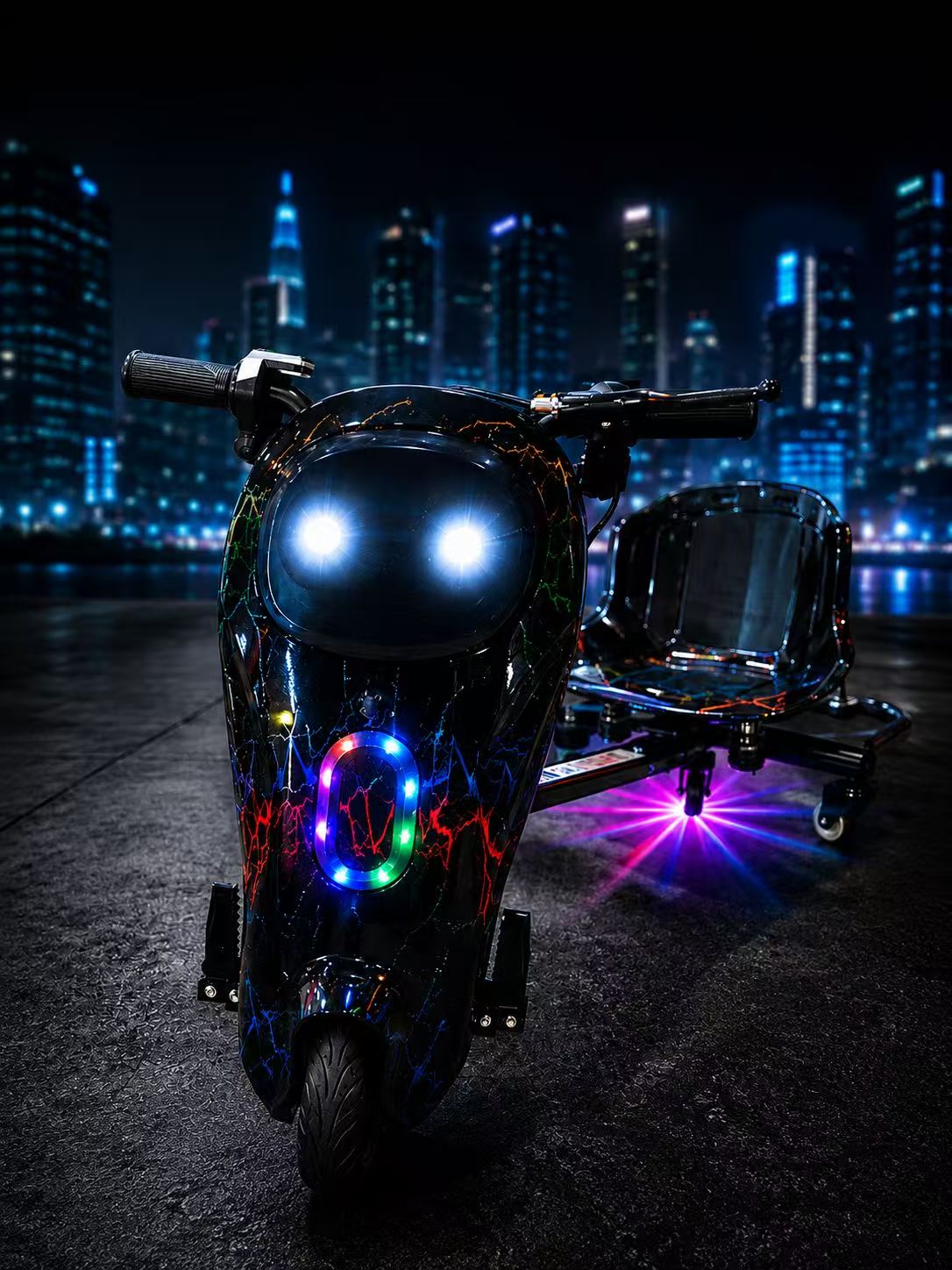 36V Drift Electric Bike with Bluetooth, LED Lights & 250W Motor – 3-Wheel Drift Scooter Up to 20 km/h - Image 3