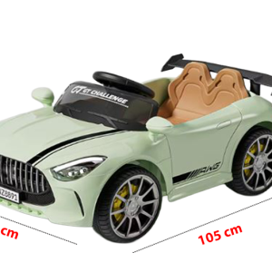 AMG-Style Ride-On Car for Kids with Remote control-White, Pink Colour