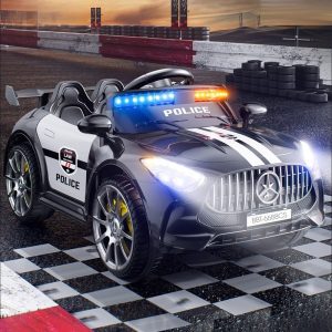 AMG-Style Police Ride-On Car for Kids with Remote control