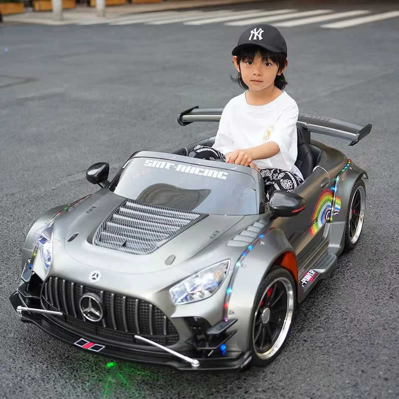 24V 2-Seater Mercedes-Benz AMG GT Kids Electric Drift Car with RC, App Control & Bluetooth - Image 6