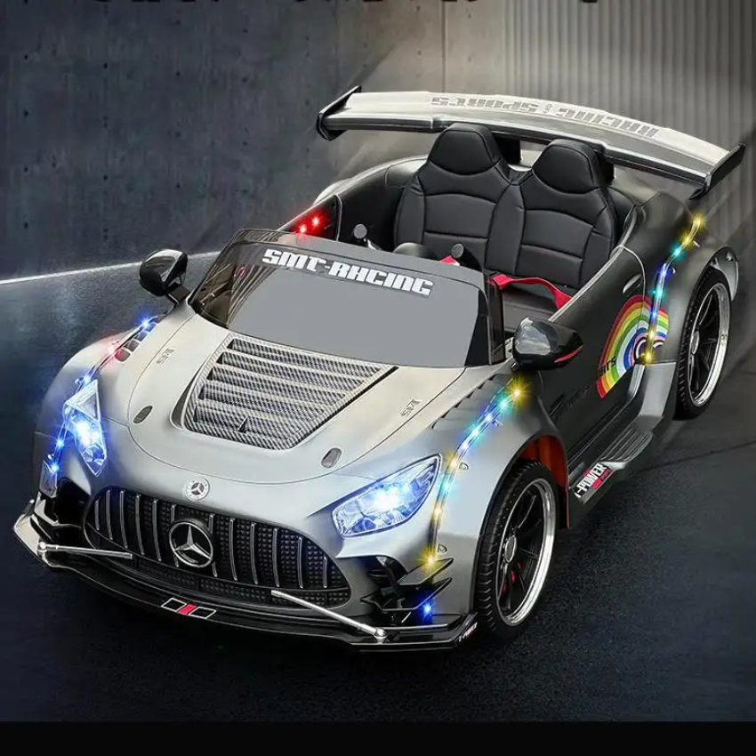 24V 2-Seater Mercedes-Benz AMG GT Kids Electric Drift Car with RC, App Control & Bluetooth - Image 2