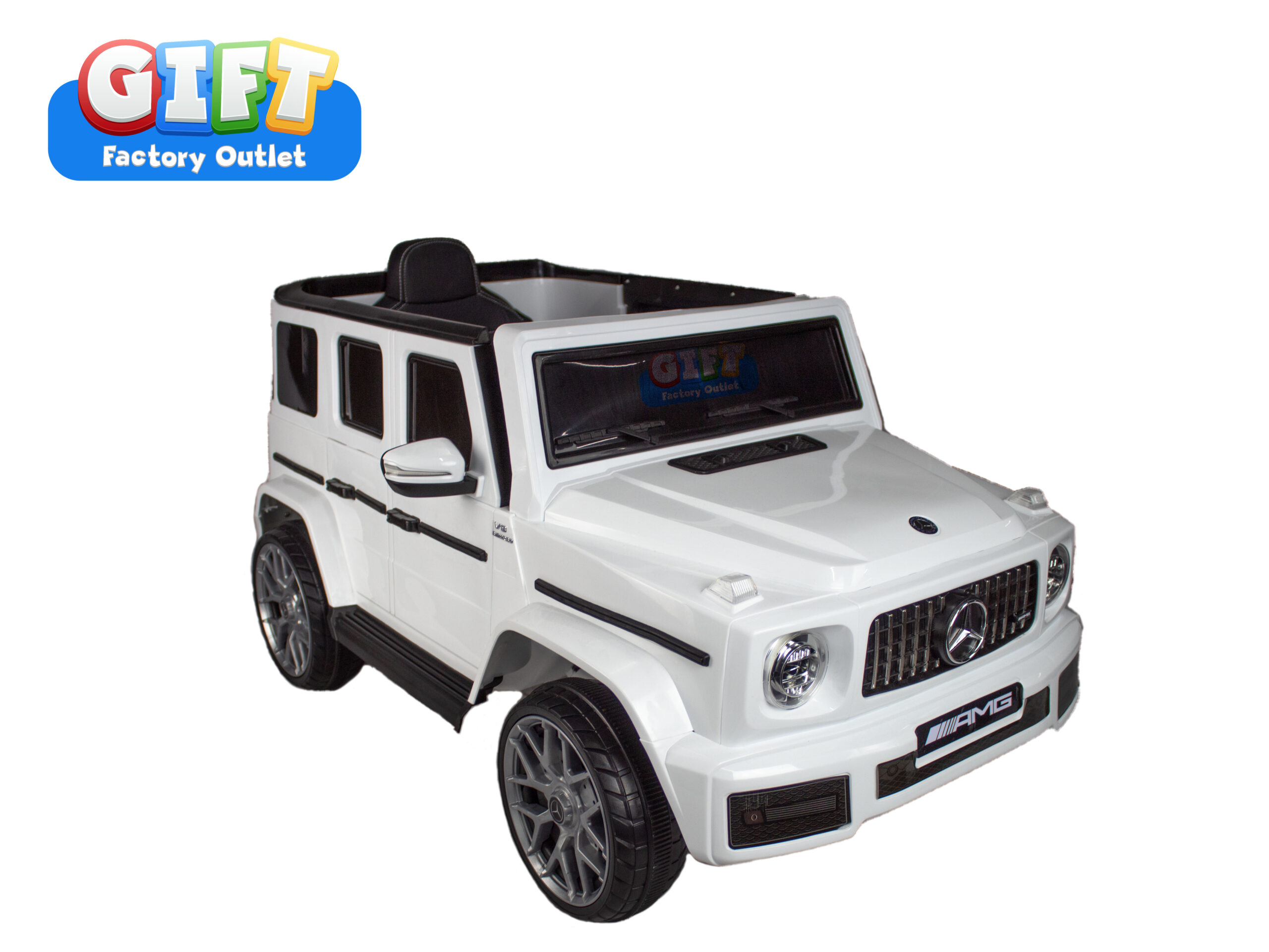 Mercedes AMG, G Wagon 12 volts, with Leather seat and remote control- Pink-White