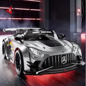 24V 2-Seater Mercedes-Benz AMG GT Kids Electric Drift Car with RC, App Control & Bluetooth