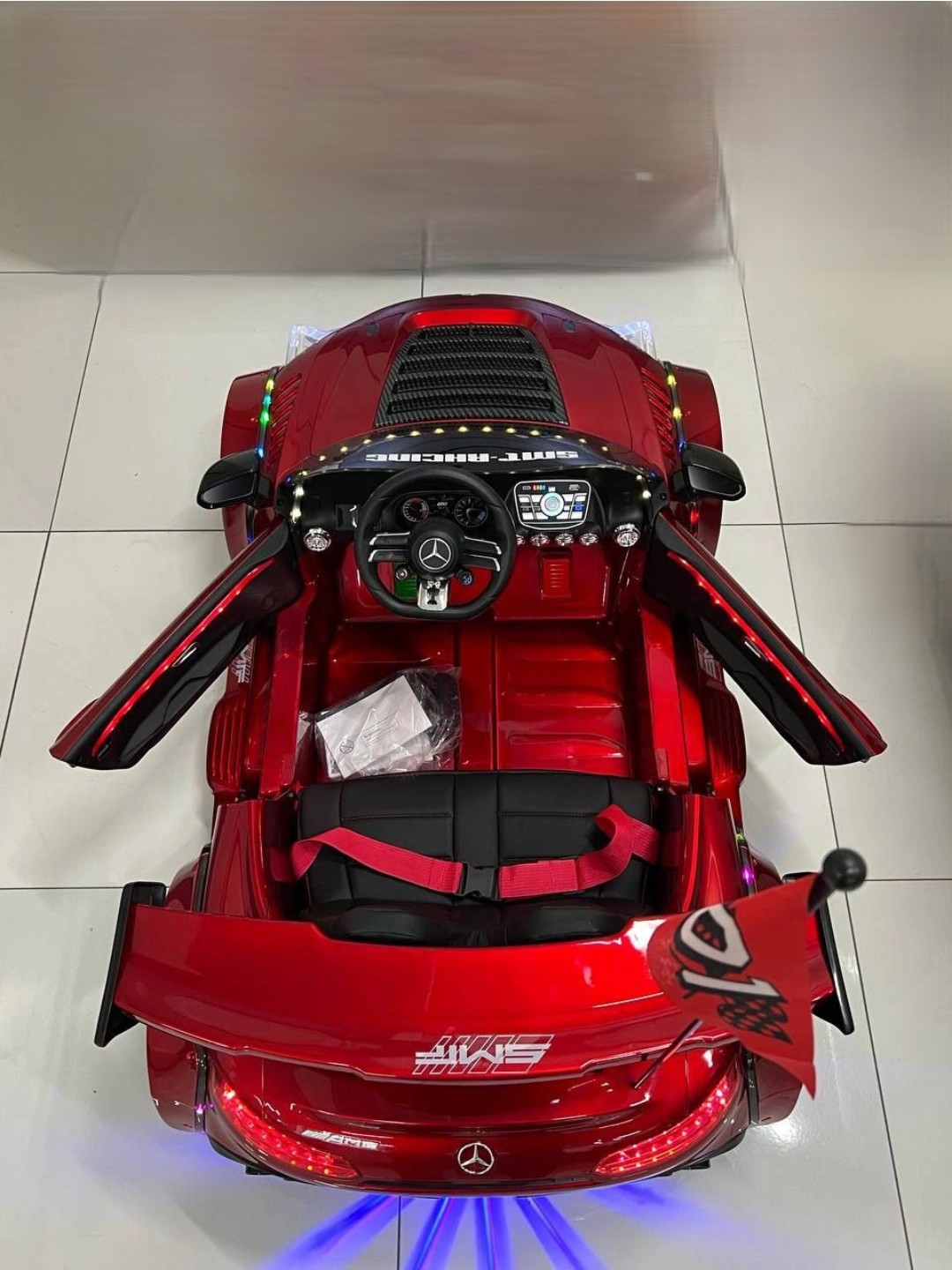 24V 2-Seater Mercedes-Benz AMG GT Kids Electric Drift Car with RC, App Control & Bluetooth - Image 16