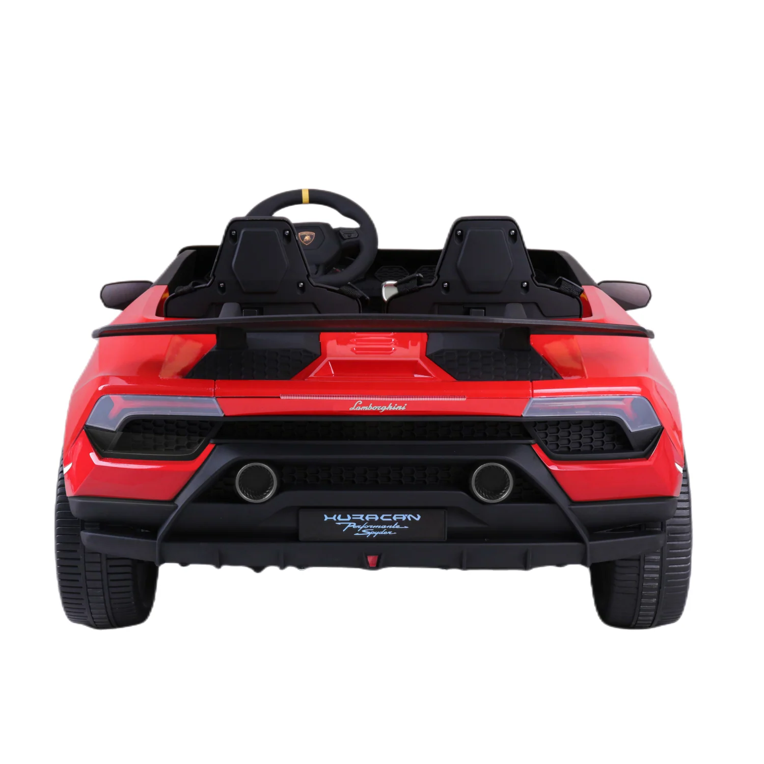 Officially Licensed Lamborghini Huracán 24V 4WD 2-Seater Ride-On car with Remote Control- Shiny Black, Shiny Red - Image 11