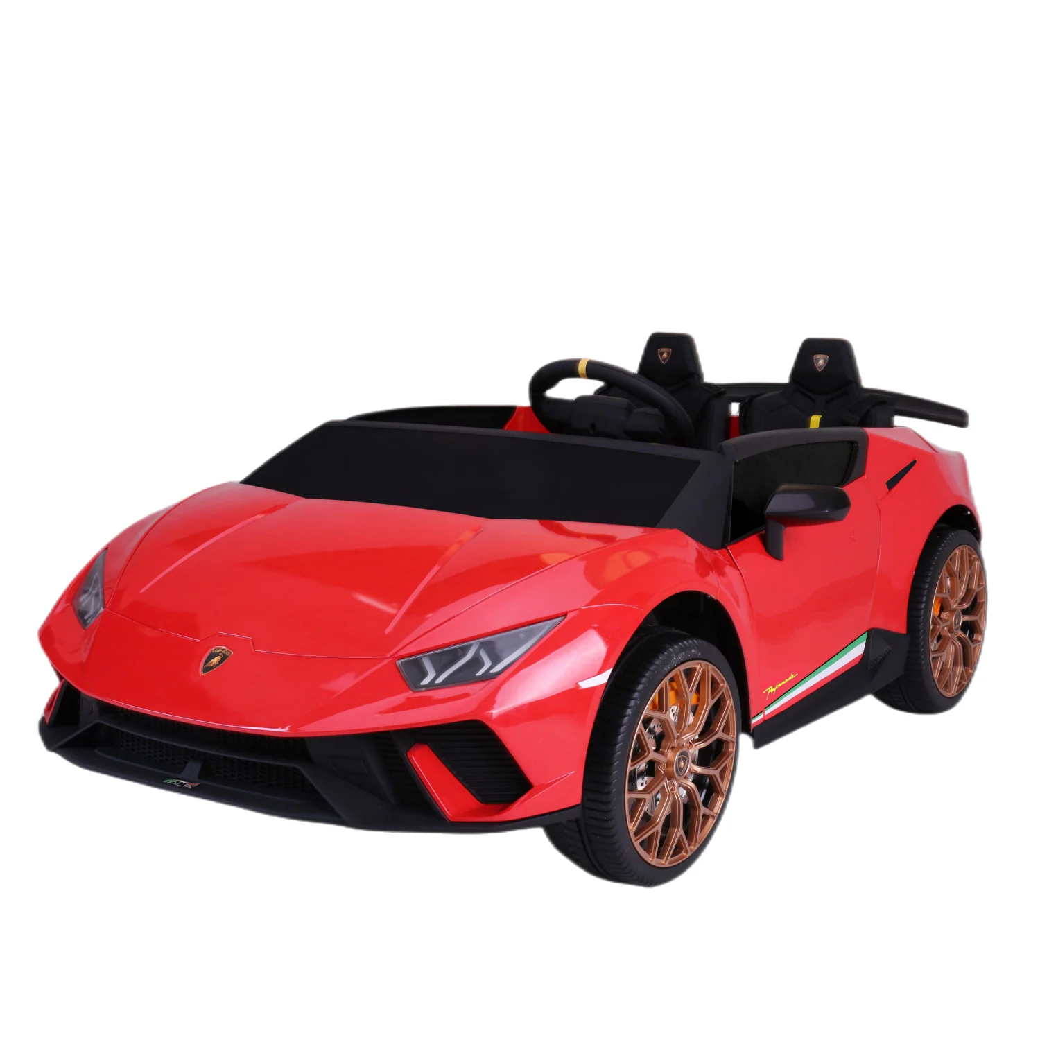 Officially Licensed Lamborghini Huracán 24V 4WD 2-Seater Ride-On car with Remote Control- Shiny Black, Shiny Red - Image 13