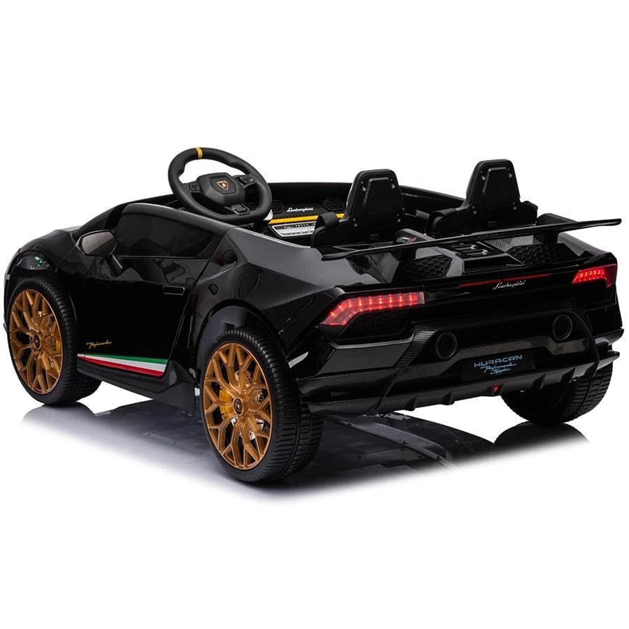 Officially Licensed Lamborghini Huracán 24V 4WD 2-Seater Ride-On car with Remote Control- Shiny Black, Shiny Red - Image 6