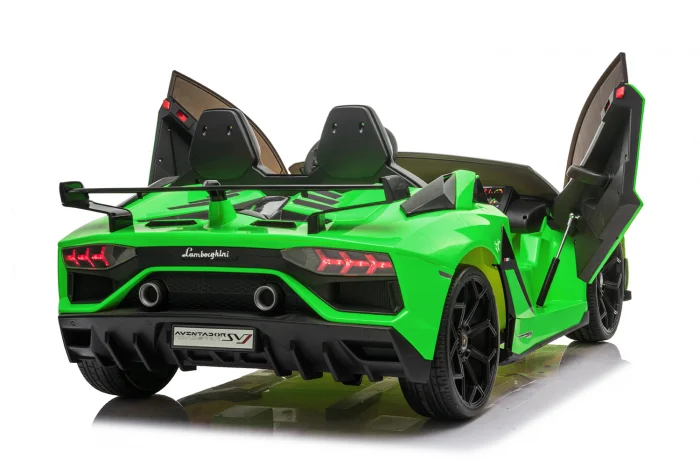 Licensed Lamborghini Aventador 24V 2- Seater with Rubber Wheels & Remote Control – White, Shiny Red & Green - Image 13