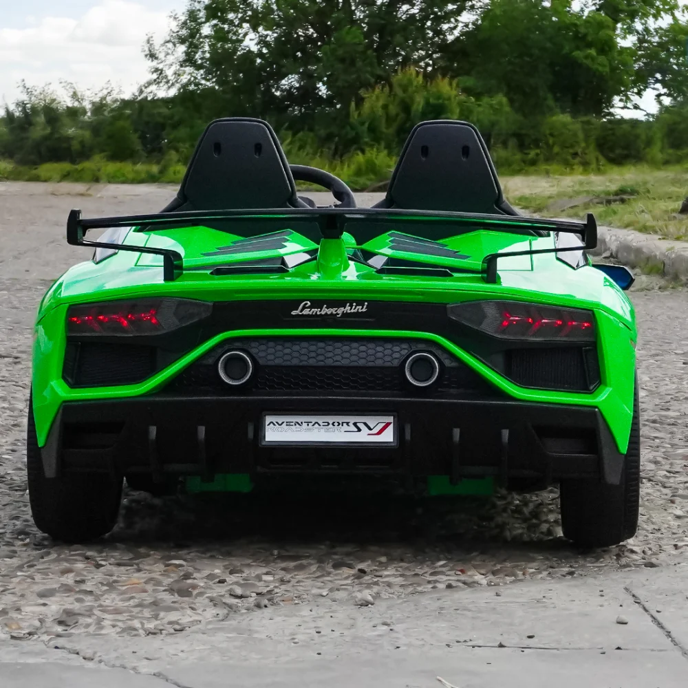 Licensed Lamborghini Aventador 24V 2- Seater with Rubber Wheels & Remote Control – White, Shiny Red & Green - Image 15